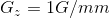 G_{z}=1 G/mm
