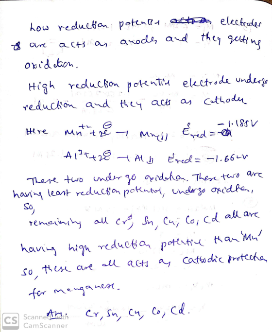 how reductan poten afsA, electrdes axode and they gutng an Cur a ct High reducfon potent electrode under as Cattodu Yeducion