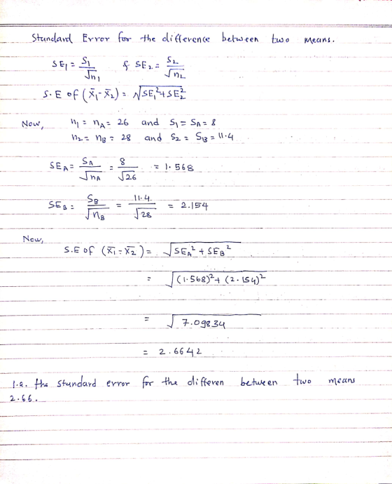 StundadEo the dli (evence beluseen two Means SE 31 ー. I. 568 SEB - 2.154 S68)* (2.su) +.098.3 2.6642 the hi feven buhuk entwo meun, .e. Stundard evror 2.66.