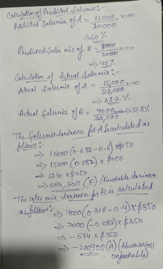 Caleulotion a Predictedlalemir Prildited Sales micx -A12000 Xi00 20000 60 % Predisted Sales nix g000 17 20000 Calaulation Act