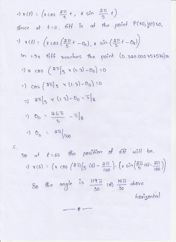 3T t stn 5 t o, titf a the point P(xo, yo)so, Since at is In 1 tiff eaches the point , 3ao.000 51516 100 3o at t-6s the pesit