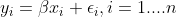 yi=Bax Ei, i= 1....n