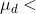 \mu _{d}<