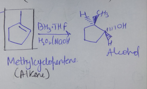H Hz OH BUTHE thou (NaOH L Alcohol Methylcyclopentene. (Alkene