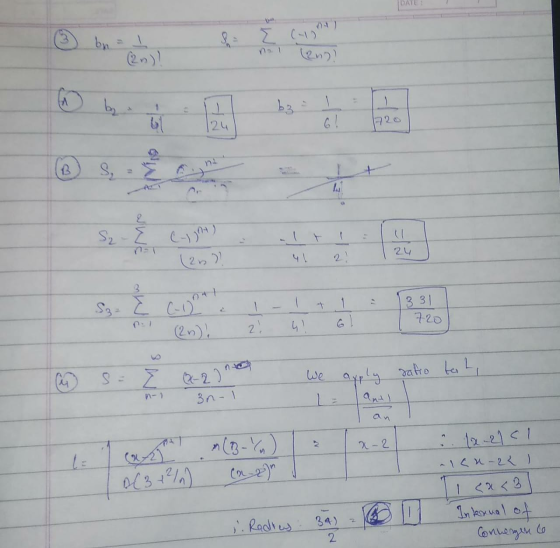 [ 2-2 no br (2n)) - by b3 I 124 6! 7720 (B n S, S2 - E na1 & Cught) 24 (20) nal - 331 1 720 2) 4! SE We apply safro test 4 n-