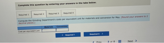 Complete this question by entering your answers in the tabs below. Required 1 Required 2 Required 3 Required 4 Compute the Gr