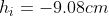 h_i=-9.08cm