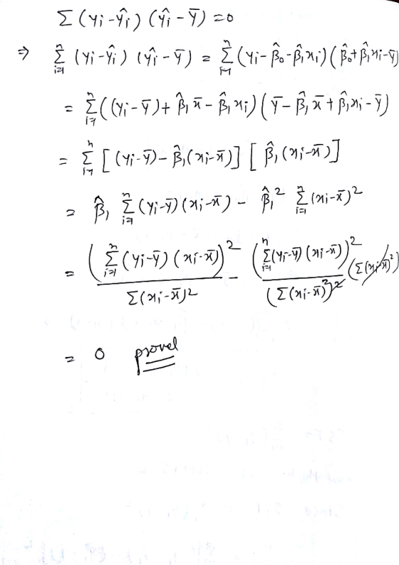 o [(yi -vri) (-) =0 g (48 =) (49 -7) – (Yi- ßo-fix;) ( Botfimi-8) = 2(C71-7)+ Ŝy = By Mi) (T-B, ū+ fixi-5) = [ (1-7)= B,(5)]