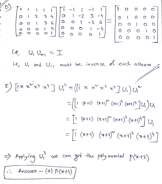 f each othen Applyinq U/ we can Anscoen - (a) P(x+3)