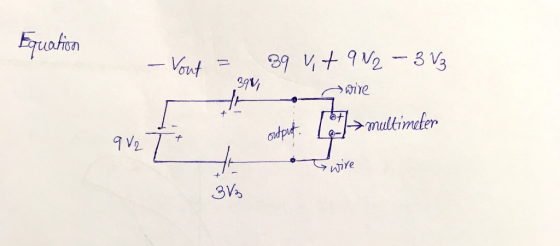 σひ 3pV) output. L →multimeter