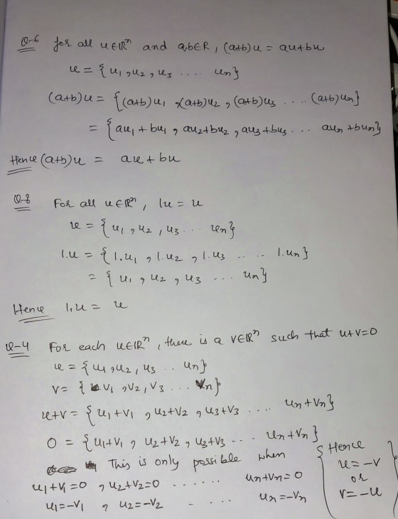 06 for all uer and aber (atb) u = autbe e = {4, gua, ez .... Un} atb) u = {(atb) u, atb) U2 (atb) uz ... (atby ca} = {au, +