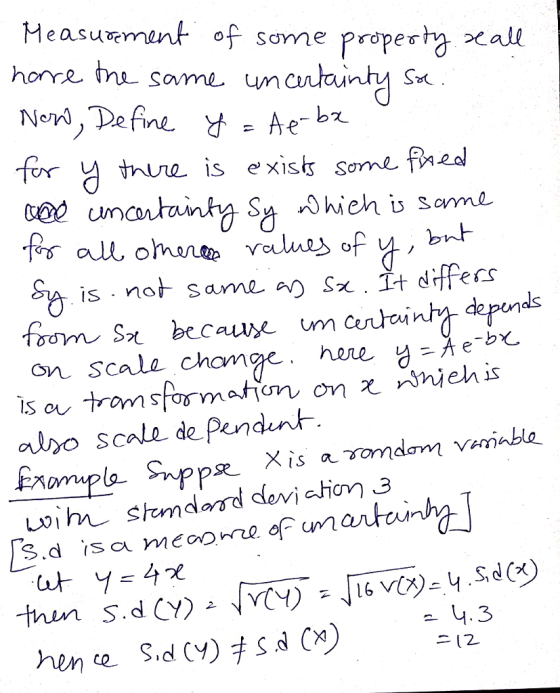 Measurment of some property χαυ for y thune is exists some fed is not same a Sx it dffe.s on scala chamge. here M alyo scale de Pundent 나 y 2 (2