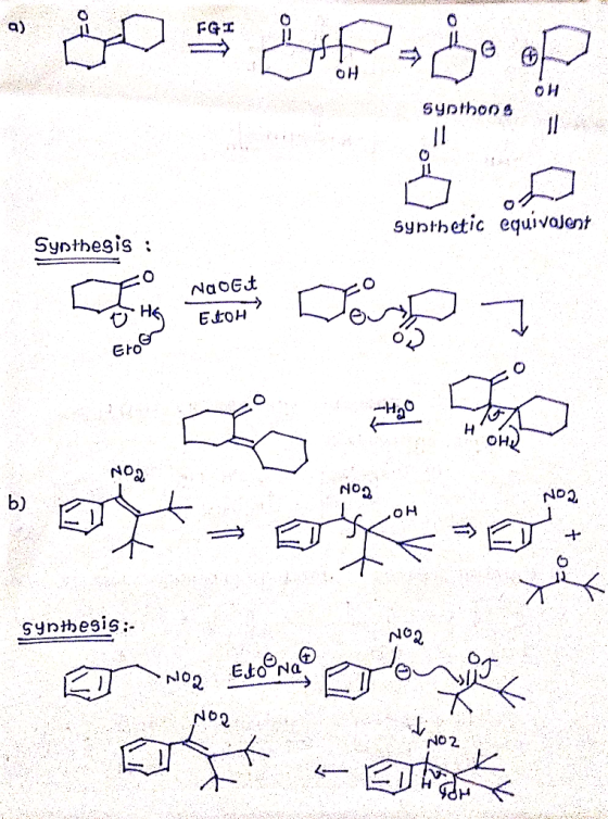 WWW.SI • 305&p=80 op FGI OH synthons Synthetic equivadent Synthesis : Naot o HG ELOH Eroor NOQ NO Synthesis: NO2 NO. Noz NO2