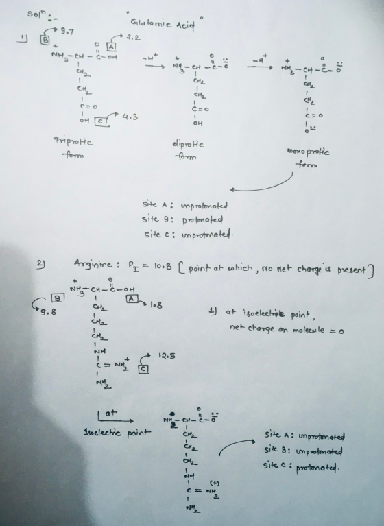 soll Glutamic Acid 9.7 2.2 sem mig -en -enë m*, n on dico Co on or 4.3 OH Triprotic form diprotic form mono protic site A: un