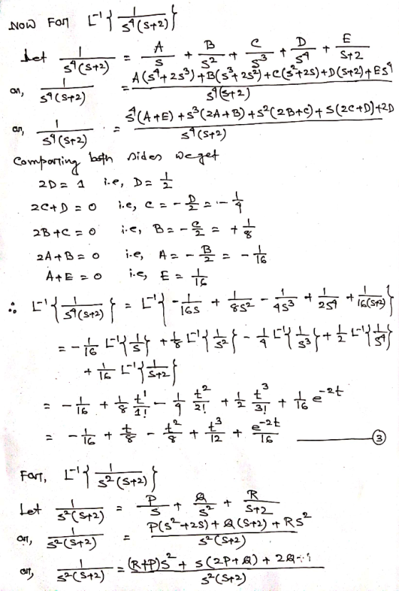 A S + + B 52 + 1 S+2 on, SI(52) । an, 2D24 2B+c=0 D A2 - Now Fan L1 $(573 het SACS) A (S+25)+B(s+259)+CCS+2s)+9(52)+E डा12)
