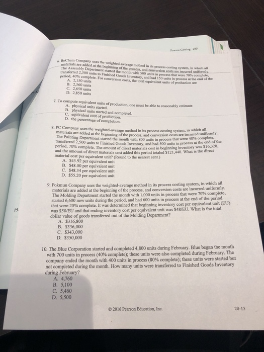 Chem C yw the weldaag method in process t o wal eded at the beg i nnin The A by Depar t he month with 500 nits i proces were