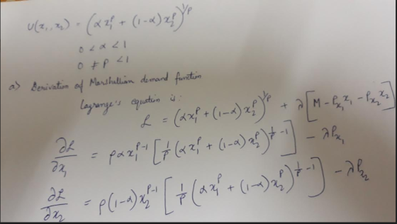 02a21 as Benivation od Marshallian demand foriteon Lagarges aqutin M- P- + (An- (-)2 P- +