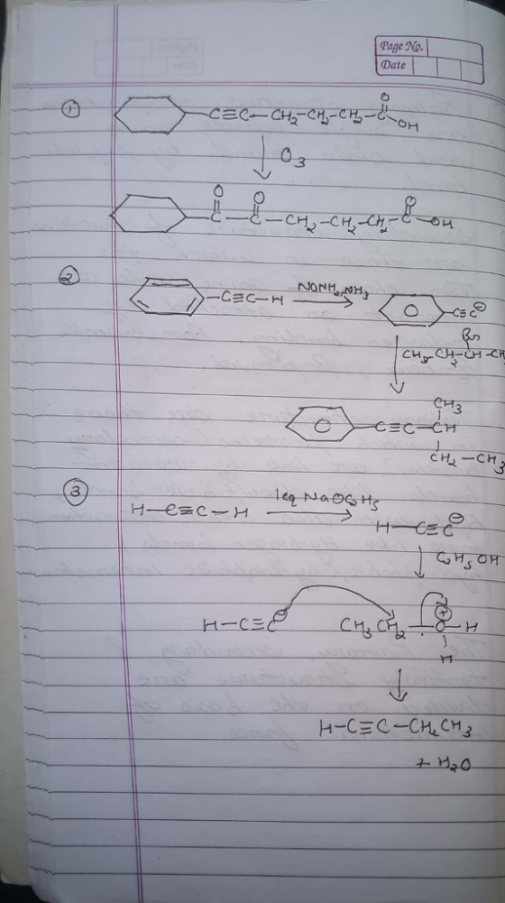 Page No. Date OH 3 CH-CR 3 CH 3 C H-CEC-CH.CH