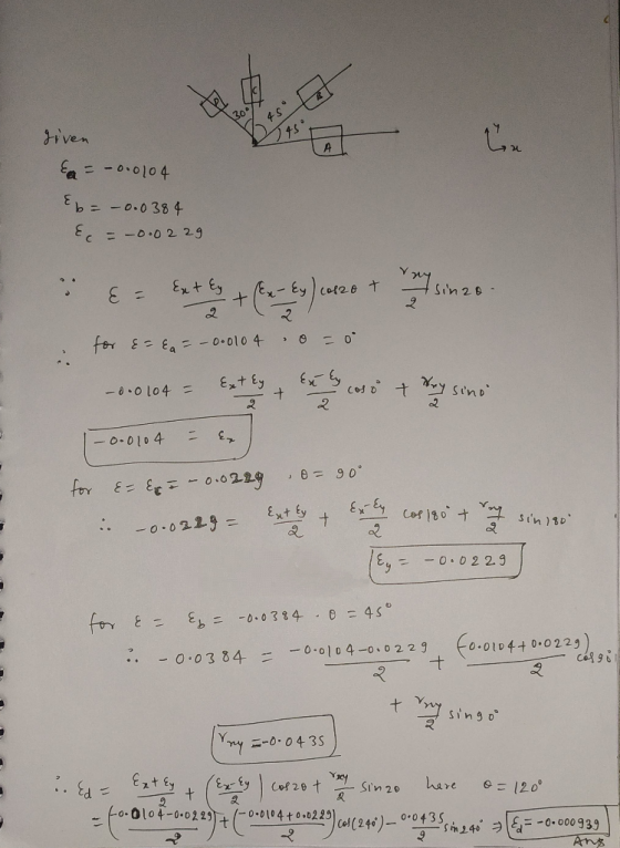 given E = -0.0104 & b = -0.0384 & = -0.0229 for &=&=-0.0104 o =0 -0.0104 = Extey+ Ex te cose + Kay sino -0.0104 - Ex for E= {