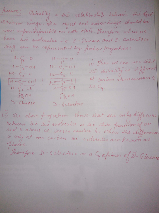tthe Glucose 11) 담hu· eTrove frrot U hen gheoバthat Lhe ovet tditennwer anel t atoms at carben maher y. hew dhi dlitferene aro owners D-galatorea