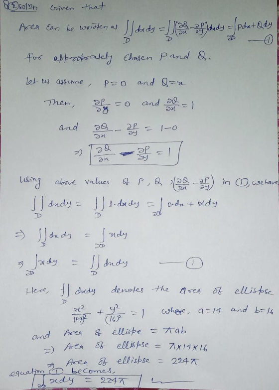 solen Given that paat Ody Area can be written as Jordy - Jas-39)ady Jords Lee By Jedy fout for appropriately chosen pand &. l
