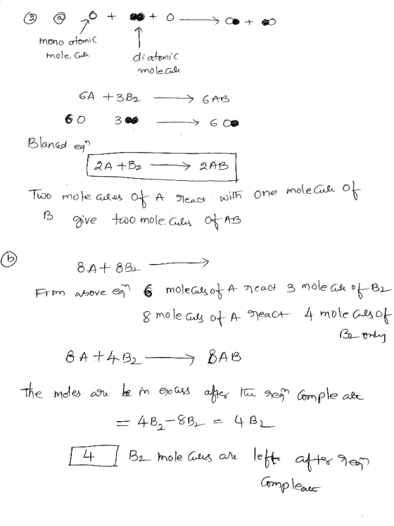 ☺ @jo + 16 + O-sato mono atomic mole Culle di atomic molecule GA +3B2. GAB 60 386 -608 Blanced egr QA+B2 - 2AB one molecule o
