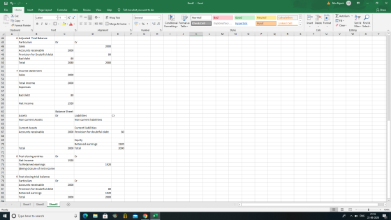 Book1 - Excel A Nila Rejesh File Home Insert Page Layout Formulas Data Review View Help Tell me what you want to do & Share &
