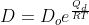 D = D_o e^{\frac{Q_d}{RT}} = (3.97 \times 10^{-11})e^{\frac{-142074.34J/mol}{8.314J/molK(1453K)}} = 3.098 \times 10^{-16} m^2 /s