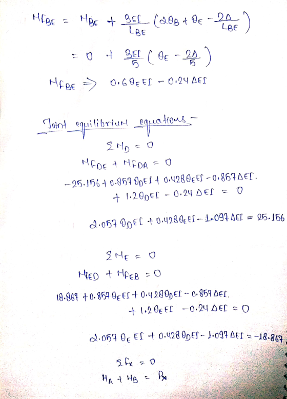 HIBE LBE o BE & BEL (20B & QE - 20 LBE + SEL ( De - ) ME BE =) O.GDE EL - O BEI ( 0.6EEL -0.24 DET Toint equilibrium equatio