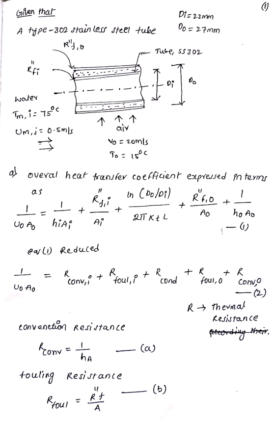 Given that Dizazmin A type -302 stainless steel tube 00 = 27mm R98,0 F Tube, ss302 | Do water -iti-v-.-it oto; Tm, is 75°C to