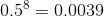 0.58 0.0039