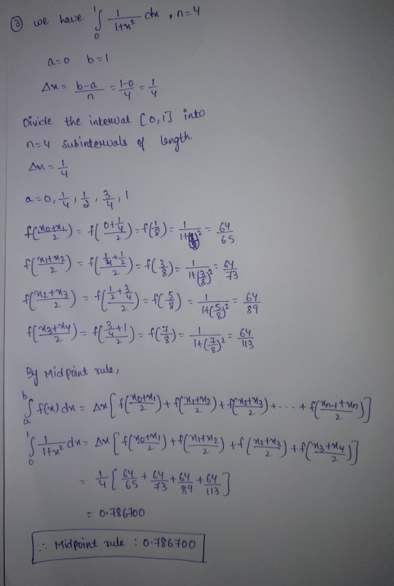 we have s the che, n=4 o a-o b=1 Divide the interval [0, 1] into An= b-a - 10 - 144 n=4 Subintervals of length An=144 1332 6