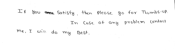 If you efyten pleose 8o foy Thumbs.uP OY Em Case of m PTeblem Contact Im Case of an me, I wii do my Best.