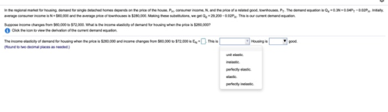 0, 0.310.04P,-0.02P, in in the regional market for housing demand for single detached homes depends on the price of the house