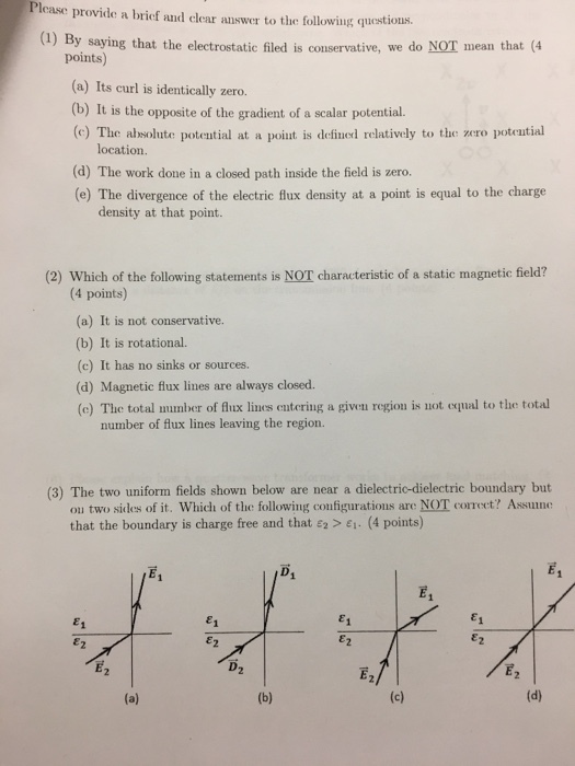 By saying that the electrostatic filed is conserva