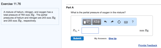 A mixture of helium, nitrogen, and oxygen has a to