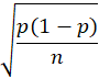 p(1-p)