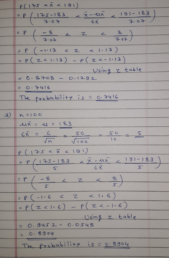 9-183 6 X 8 子, 07 Vsing z table .. 416 Te frobabilisyi SO 19)- 183 6 X 2 Using z table 0.89o4