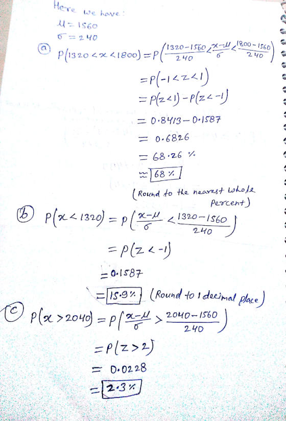 ere we hove ニ0-8Y13-D-IS87 = 0.6826 = 68.26 % bei 68 % Percent) 二0-1 S87 1S.9% ) ( Round to 1 doo 2나0 = D, 0228