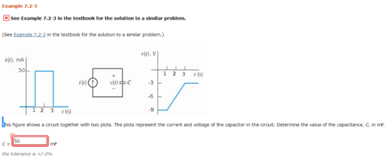 Example 7.2-3 See Example 7.2-3 in the textbook for the solution to a similar problem. (See Example Z.2-3 in the textbook for