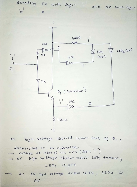 denoting 5V withogc an d ov with logic 4702 1 AM UIA 10 C 0 Sa-HuvatHon) UIC as high voltage abllie) acsors base of het Volta