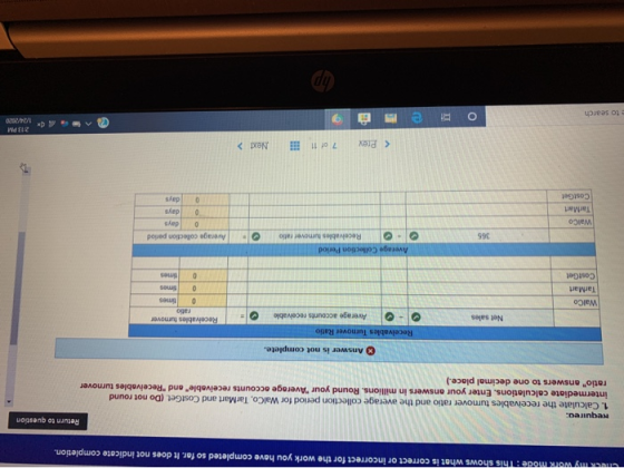 CH Wulk mode: This shows what is correct or incorrect for the work you have completed so far. It does not indicate completion