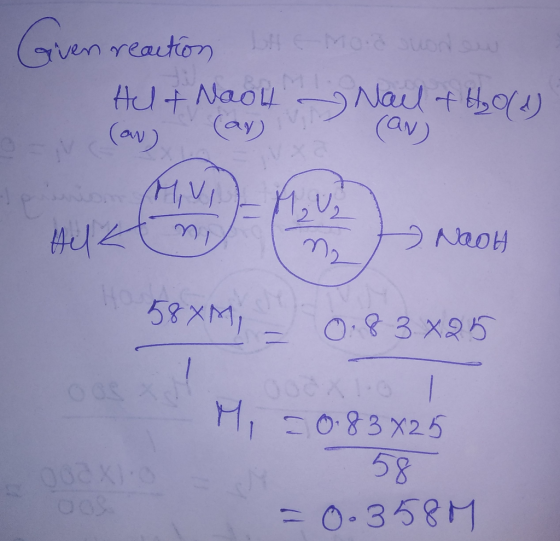 Given reaction DHC Moo Sun Helt Noot - Nail & Hold) o v (aw ay can) M, VI. 11, V, Alk Экоон 58XM - 0.83 x 25 1 Mi = 0.83825 5