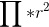 \prod * r^{2}