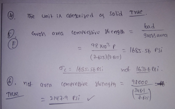 Solid TYue lba d (E -1685.56 PSİ (-625)(2-621) , ne area 3481 TYUR -7,625