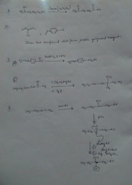 ..... он Jorus (ст.17, оны . Oh, du см, си, а, он Chc-cu cu і grignard reagente These two compound will form stable NOBH4, El