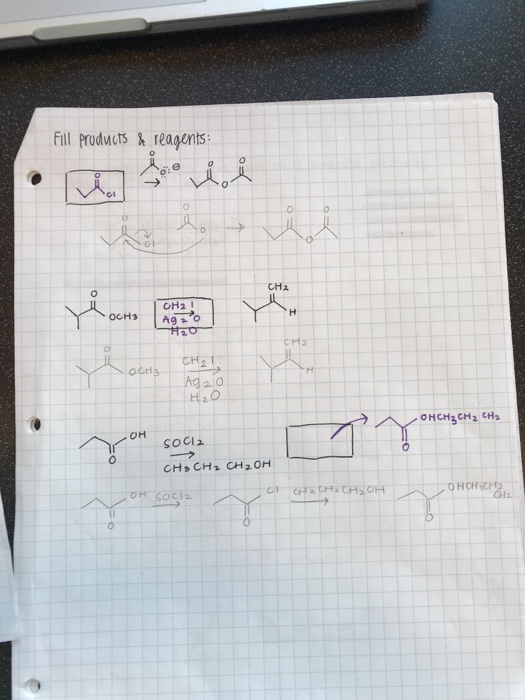 Fill products & reagents • Da li CH2 OH2! OCH3 A90 #20 CH₂ OCHB Ad OHCH2 CH2 CH2 Он SOCI2 CH, CH, CH3OH OH Sociz с на снасна