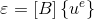 \varepsilon =\left [ B \right ]\left \{ u^{e} \right \}