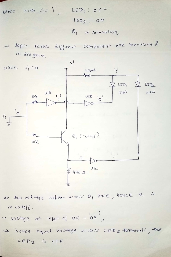 LEP: OFF LEDON O, in raturaton ence with r- fa-tu ra hror → logic acrors dillrent Com bonen in diagram when O 470-2 UIA oM O