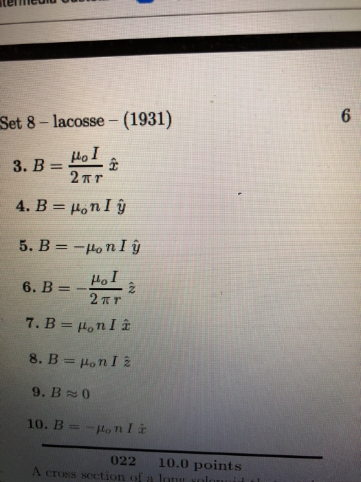 Set 8 - lacosse – (1931) 4. B = Anh 9 5. B = -Hon I ☺ 6. B= HI 2T 7. B= nI 8. B = Hon I 2 9. B20 10. B = -Hon Il 022 Across s